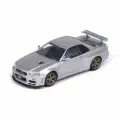 Машинка INNO64 1/64 Nissan Skyline GT-R R34 V-Spec II Silver Diecast Scale Model Car
