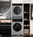 Korting комплект для установки в колонну Стиральная машина KWM 58ILS1297 S + Сушильная машина KD 60L97 S + Соединительный элемент с выдвижной полкой
