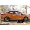 Молдинги на двери (вариант 1) KIA Rio IV (седан) 2017-2019; Rio IV рестайлинг 2020- (седан)
