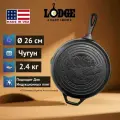 Сковорода , диаметр: 26 см, с рисунком, чугун, LODGE, США