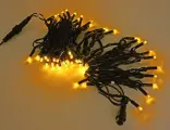 Уличная гирлянда 24V Laitcom Legoled 72 желтых LED лампы, 10 м, черный каучук, соединяемая, IP54, Laitcom LL75-1-1Y