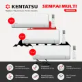 Мульти сплит-система на 3 комнаты Kentatsu Sempai KSGPA26х2+KSGPA53/K3MRB80HZRN1