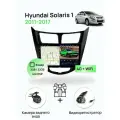Магнитола для Hyundai Solaris 1 (2011-2017), черная рамка(глянец) 3/32Гб ANDROID 11, 8 ядерный процессор, IPS экран, Carplay, автозвук DSP, Wifi, 4G