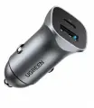 Автомобильное зарядное устройство Ugreen CD130 (30780) USB-C PD+USB-A QC 24 Вт Fast Car Charger, серый