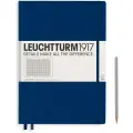 Блокнот Leuchtturm Master A4+ 117л в линейку твердая обложка Синий Неви