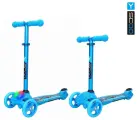 Самокат 3-х кол. Y-SCOO RT TRIO DIAMOND 120 Kaleidoscope светящаяся платформа blue
