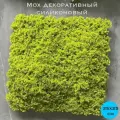Мох декоративный силиконовый модульный размером 25х25см из серии Premium Collection