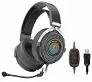 Игровые наушники проводные A4Tech Bloody G535 черный/серебристый (G535 (BLACK+SILVER) USB)