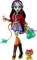 Шарнирная кукла Monster High HYV58 Джинафаер Лонг с питомцем и аксессуарами Монстр Хай