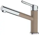 Кухоннный смеситель FRANKE Orbit с выдвижным шлангом, хром/ миндаль
