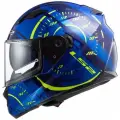 Мотошлем FF320 STREAM EVO TACHO LS2 (сине-желтый глянцевый, XL)