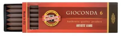 2 шт. Сепия Koh-I-Noor Gioconda, коричневая светлая, стержень, 5,6мм, 6шт, пластик короб