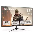 Монитор игровой Reletech G27X Flex Pro, 27 , 2K 2560x1440, 180 Гц, изогнутый, HDMI+DP, FreeSync, для компьютера