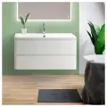 Тумба с раковиной BelBagno Albano 90 bianco lucido