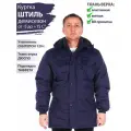 Восток-текс / Куртка мужская демисезонная с капюшоном удлиненная Дюспо большого размера