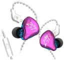 KZ Acoustics ZST X с микрофоном, фиолетовый, проводные наушники