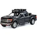 Модель пикапа Ford Raptor F-150 1:24 металл со звуком и светом, Black