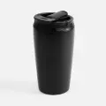 Термокружка дорожная автомобильная для кофе 350 мл с двумя поильниками, Molti, черная