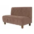 Диван прямой модуль 120х74х86 см, нераскладной, коричневый велюр