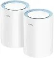 Cudy M1200(2-Pack) Wi-Fi Mesh-система АС1200, 2,4/5 ГГц, до 1167 Мбит/с, 2x100 Мбит/с, Cudy Mesh, MU-MIMO, белый, 2 внутренние антенны (модулей - 2 шт)