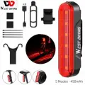 Фонарь велосипедный, задний West Biking YP0701363 (аккум. 450 mAh, USB)