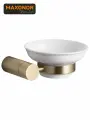 Мыльница Maxonor PURE LIFE SHADE PL1702-6, матовое золото, настенная, керамика, латунь