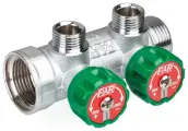 Регулирующий коллектор FAR MULTIFAR 3/4 (ВР-НР), 2 отвода 1/2 НР EU, проходной (Арт. FK 3821 3412 EU)