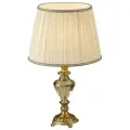 Настольная лампа Wertmark Timotea WE706.01.504, цвет Бежевый/Бронза, материал Металл/Ткань