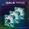 Вентиляторы для корпуса Iceberg Thermal IceGALE 120 A-RGB Teal, 3 шт.