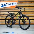 Велосипед подростковый 24 STELS Navigator 400 MD 12, черный/желтый, на рост 125-155см, горный городской