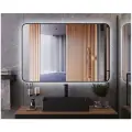 Зеркало прямоугольное Loft 120х80см BOND M35ZE-12080 с подсветкой и черным обрамлением
