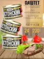 Паштет эстонский мясной 24 шт х 230 гр