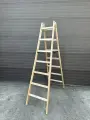 Стремянка-Ходуля деревянная двусторонняя NORD 2х7 ступеней Серия WD1207 (высота 211см).