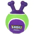 Игрушка для собак GiGwi Jumball мяч теннисный с ручками зеленый 18 см