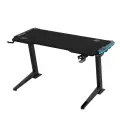 Стол для компьютера (для геймеров) с электроприводом и RGB-подсветкой FoxGear FG-ZE-49B Черный
