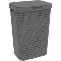 Корзина бельевая Rotho 55л, COUNTRY 43,1x34,0x52,9 см, антрацит (1032708853)