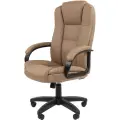 Кресло VT-Chairman 600LT чер. пласт экопремиум бежевый