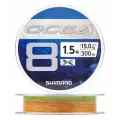 Шнур PE Shimano LD-A71S 300м Ocea 8 PE 10м*5color 4.0, 76lb