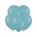 Лазурный голубой, Пастель / Dusty blue, латексный шар, 25 см, 50 шт