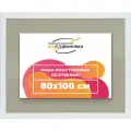 Рамка 80x100 для постера и фотографий, пластиковая, багетная, со стеклом и задником, ВсеПодрамники