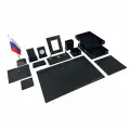 Настольный набор UVENIR 5002FG, черный, с символикой Российской Федерации