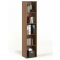 Стеллаж БАНГА-15, орех, открытый для книг, (ВхШхГ) 177,2х36,8х32,6 см, ЛДСП