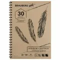 Альбом для рисования А4, 30л Brauberg (150 г/кв. м) кремовая бумага, спираль (128947), 30шт.