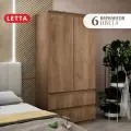 Шкаф для одежды Letta Пакс, ЛДСП, распашной, с ящиками, 180x90x45 см
