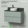Тумба со столешницей подвесная Итана Kate 100 1002х445х610 Токио