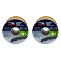 Комплект из 2 штук уплотнители Tytan Professional D 100m*9mm*7.5mm коричневый