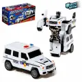 Робот Полицейский джип , трансформируется автоматически при столкновении
