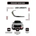 Молдинг переднего бампера левый нижний Lada Largus FL / Оригинал / Хром