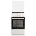 Газовая плита De luxe 5040.30г 50 см, 43 л, 4 конфорки, белый