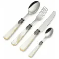 Cтоловые приборы на 6 персон EME Napoleon, сталь 18/10, цвет слоновая кость